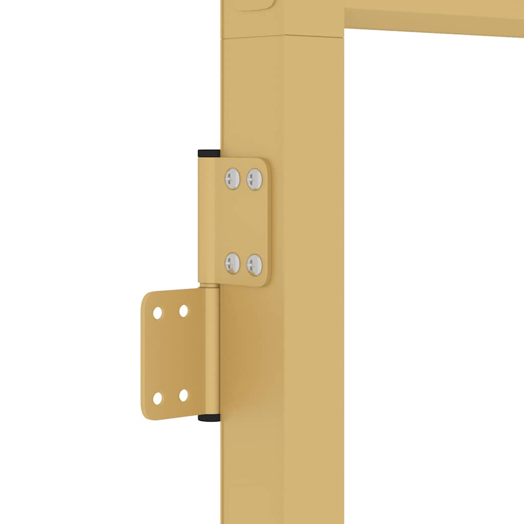 Porta Interni Sottile Oro 102,5x201,5 Vetro Temperato Alluminio | homemem39