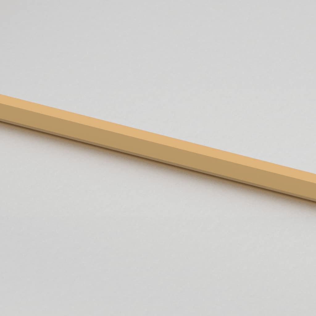 Porta Interni Sottile Oro 76x201,5cm Vetro Temperato Alluminio | homemem39