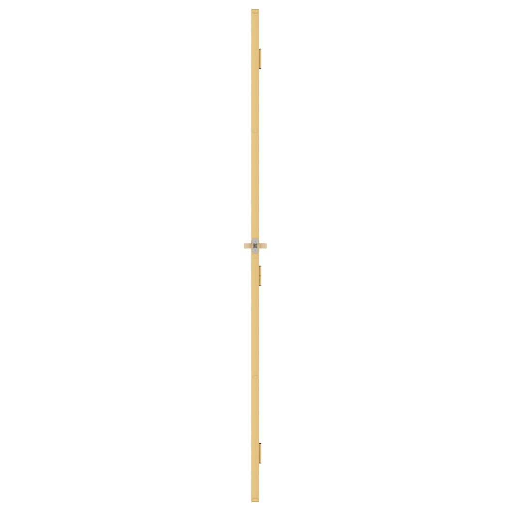 Porta Interni Sottile Oro 83x201,5cm Vetro Temperato Alluminio | homemem39