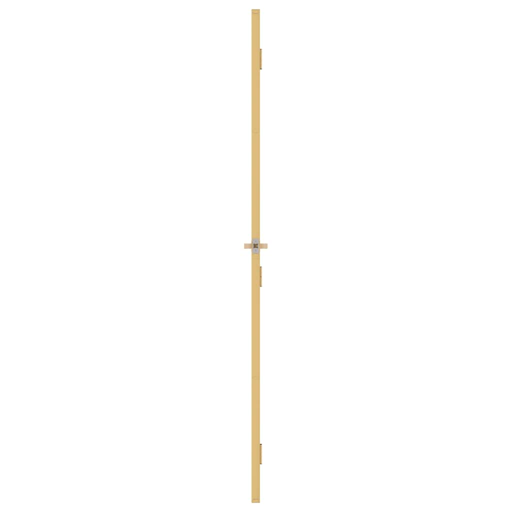 Porta Interni Sottile Oro 76x201,5cm Vetro Temperato Alluminio | homemem39