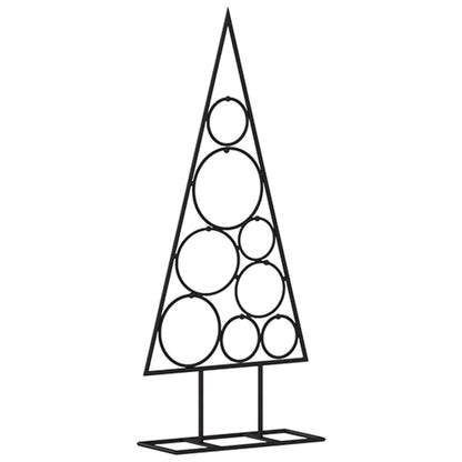 Albero di Natale Decorativo in Metallo Nero 60 cm