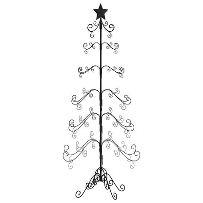 Albero di Natale Decorativo in Metallo Nero 180 cm