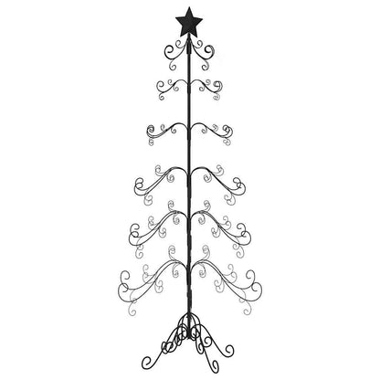 Albero di Natale Decorativo in Metallo Nero 180 cm