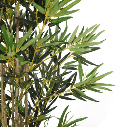 Albero Bambù Artificiale 1380 Foglie 200 cm Verde | homemem39