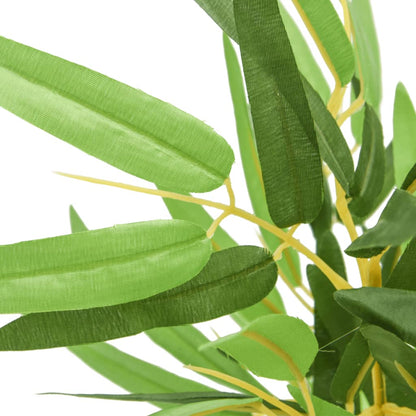 Albero Bambù Artificiale 552 Foglie 120 cm Verde - homemem39