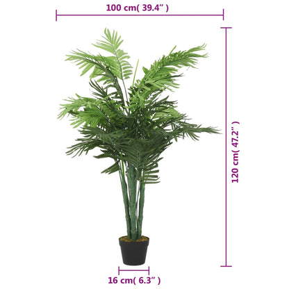 Palma Artificiale 28 Foglie 120 cm Verde | homemem39