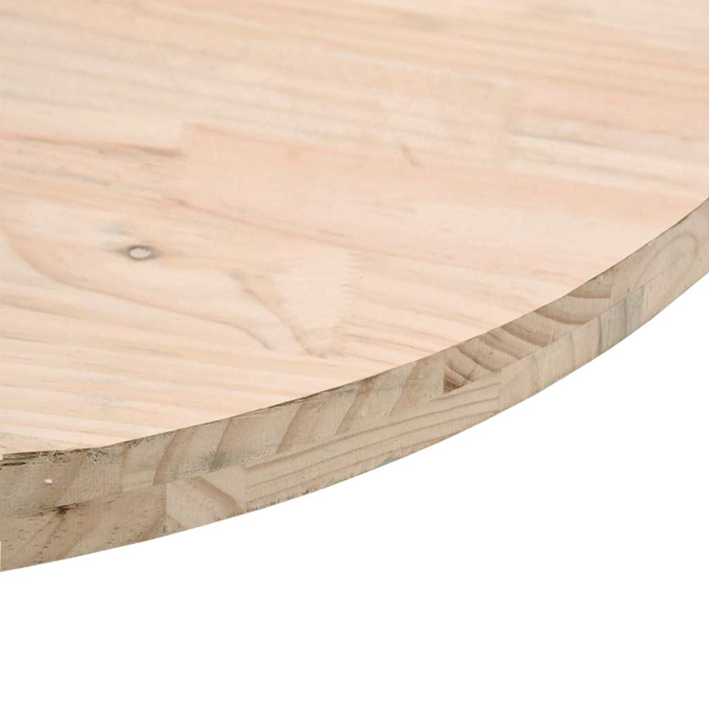 Piano Tavolo Rotondo Ø40x3 cm in Legno Massello di Pino | homemem39