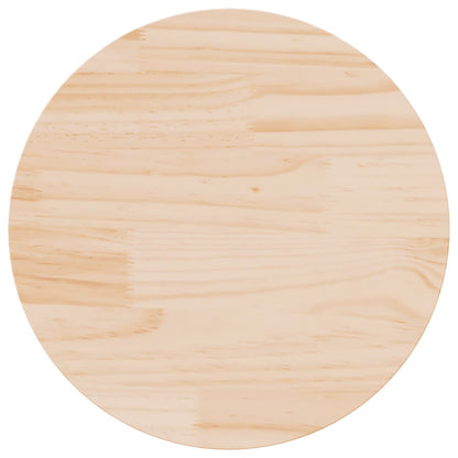 Piano Tavolo Rotondo Ø50x3 cm in Legno Massello di Pino | homemem39