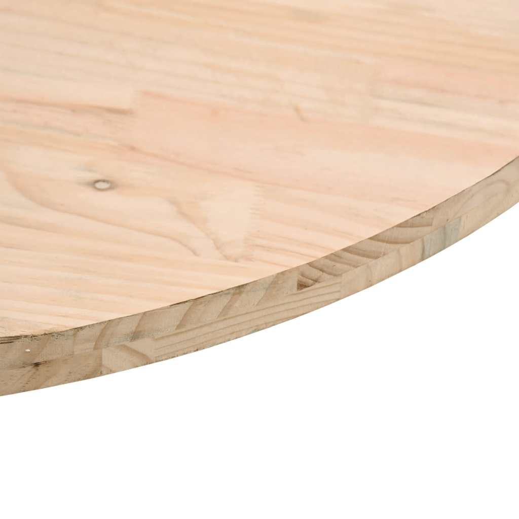 Piano Tavolo Rotondo Ø50x3 cm in Legno Massello di Pino | homemem39