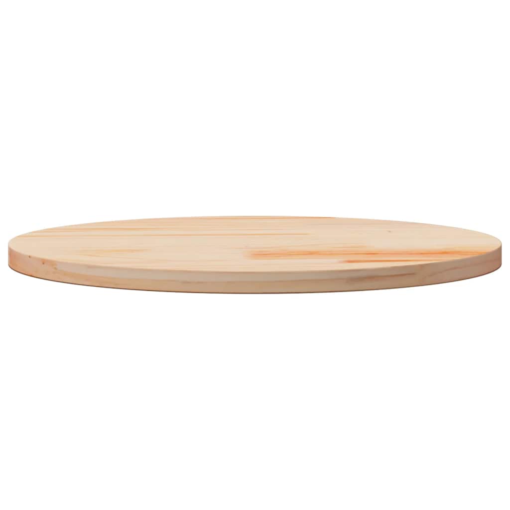 Piano Tavolo Rotondo Ø60x3 cm in Legno Massello di Pino | homemem39