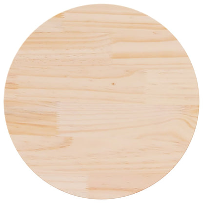 Piano Tavolo Rotondo Ø70x3 cm in Legno Massello di Pino | homemem39