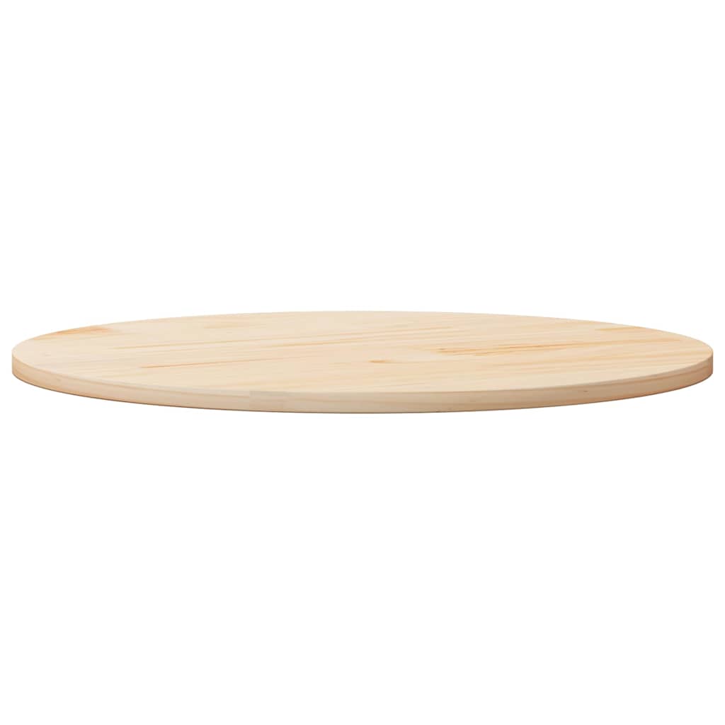 Piano Tavolo Rotondo Ø80x3 cm in Legno Massello di Pino