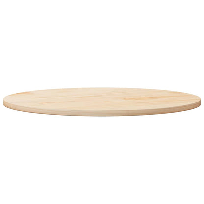 Piano Tavolo Rotondo Ø80x3 cm in Legno Massello di Pino