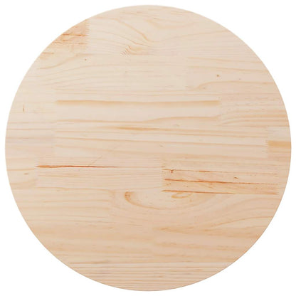 Piano Tavolo Rotondo Ø90x3 cm in Legno Massello di Pino | homemem39