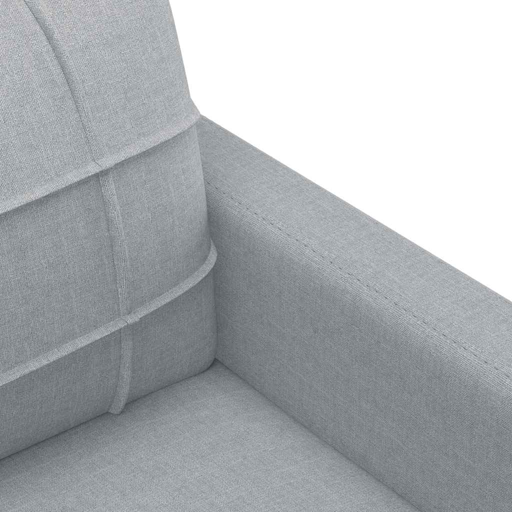 Poltrona Grigio Chiaro 60 cm in Tessuto | homemem39