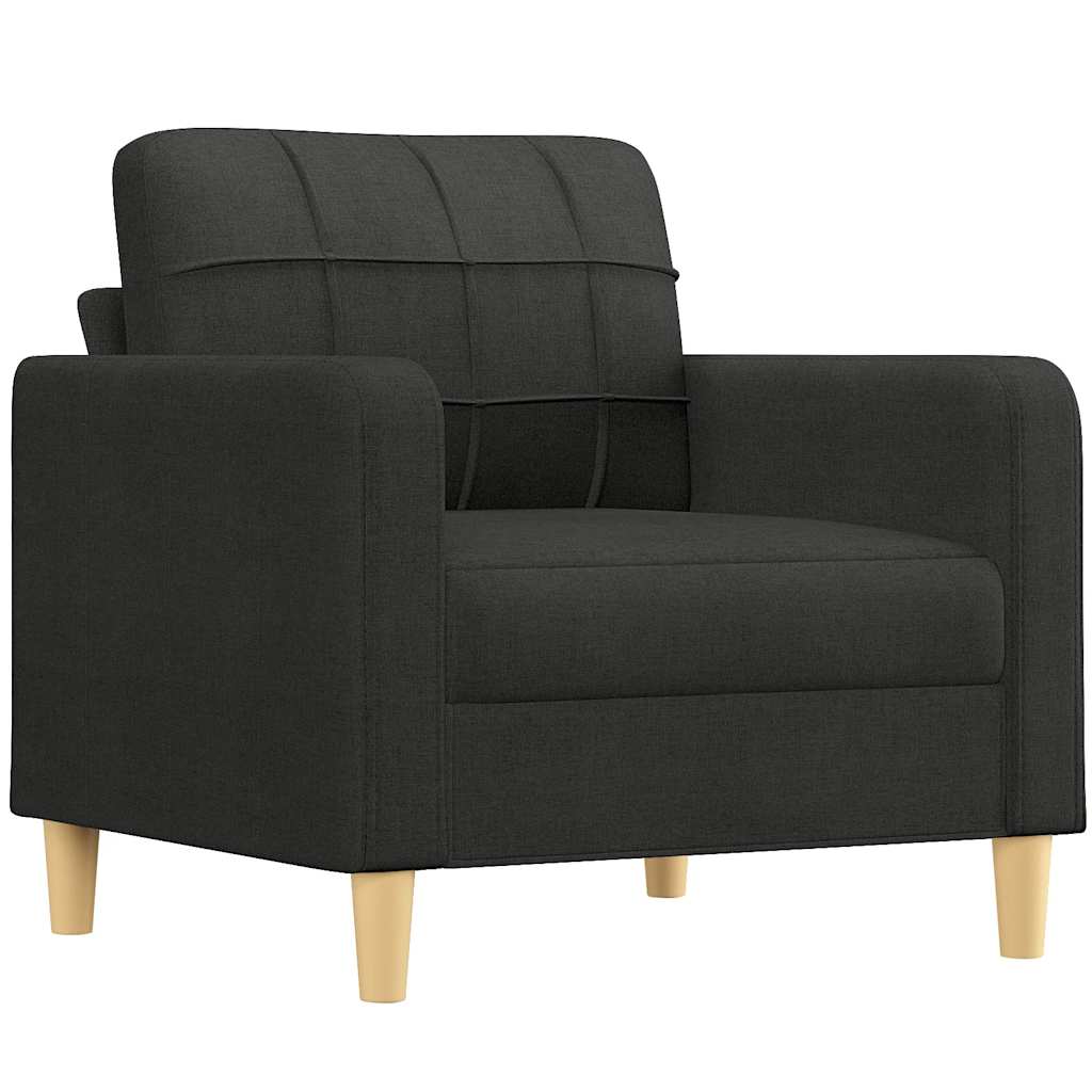 Poltrona Nera 60 cm in Tessuto | homemem39