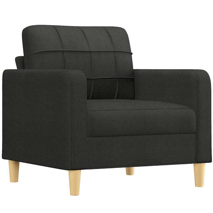 Poltrona Nera 60 cm in Tessuto | homemem39