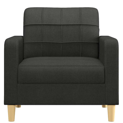 Poltrona Nera 60 cm in Tessuto - homemem39