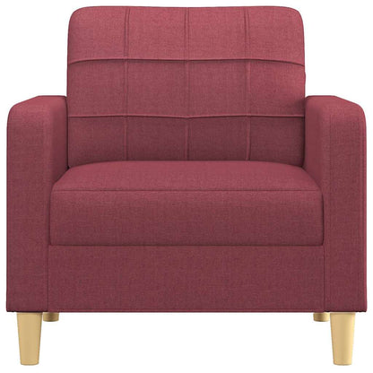 Poltrona Rosso Vino 60 cm in Tessuto