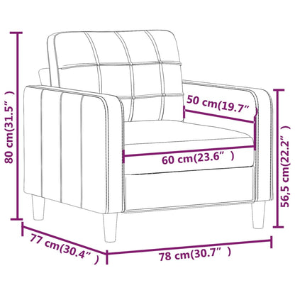 Poltrona Tortora 60 cm in Tessuto - homemem39