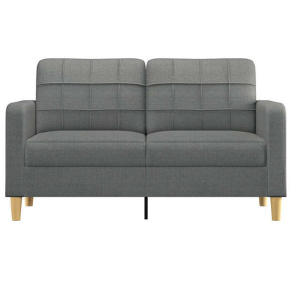 Divano a 2 Posti Grigio Scuro 140 cm in Tessuto | homemem39