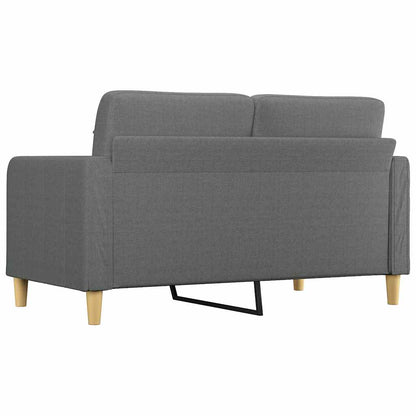 Divano a 2 Posti Grigio Scuro 140 cm in Tessuto | homemem39