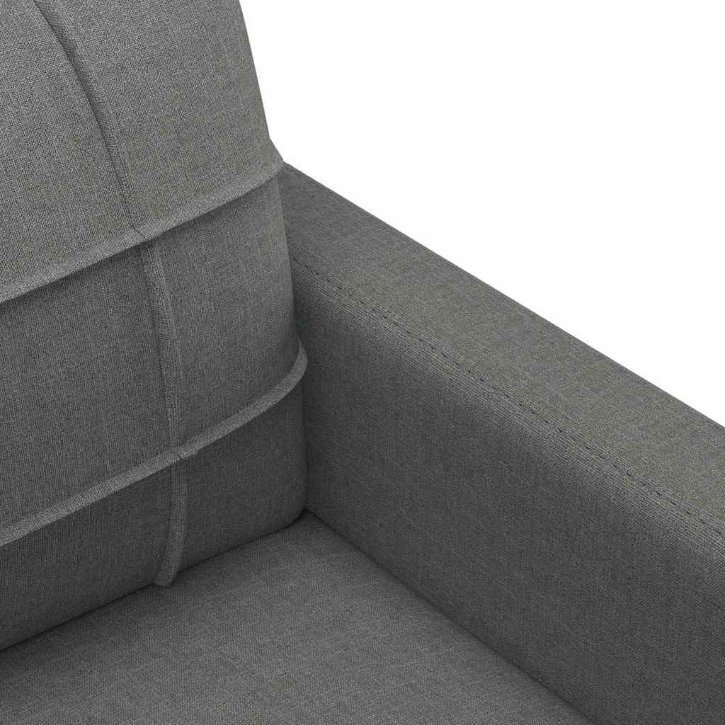Divano a 3 Posti Grigio Chiaro 180 cm in Tessuto | homemem39