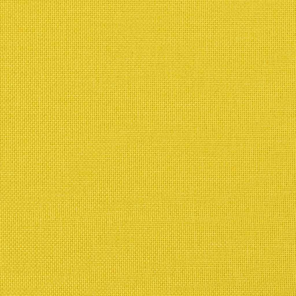 Divano a 3 Posti Giallo Chiaro 180 cm in Tessuto | homemem39