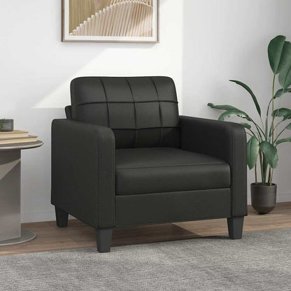 Poltrona Nera 60 cm in Similpelle | homemem39