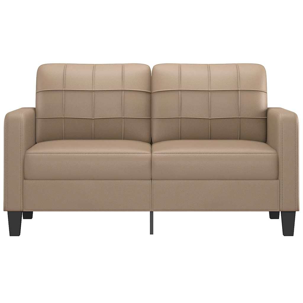 Divano a 2 Posti Cappuccino 140 cm in Similpelle | homemem39