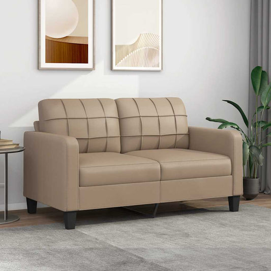 Divano a 2 Posti Cappuccino 140 cm in Similpelle | homemem39