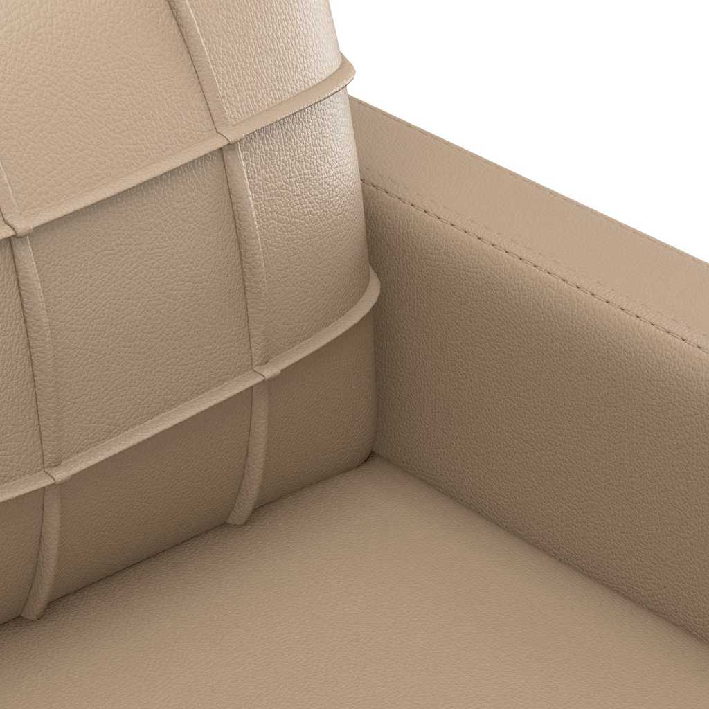 Divano a 3 Posti Cappuccino 180 cm in Similpelle