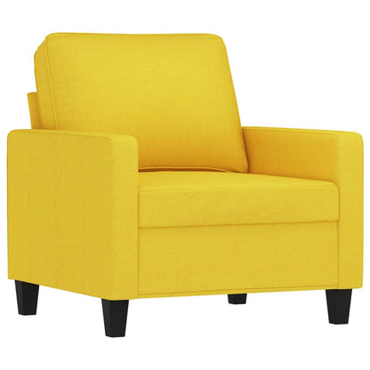 Poltrona Giallo Chiaro 60 cm in Tessuto