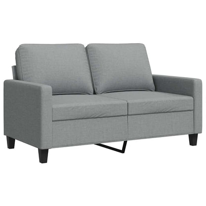 Divano a 2 Posti Grigio Chiaro 120 cm in Tessuto | homemem39