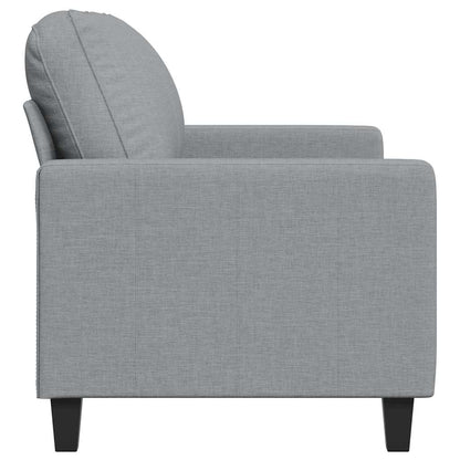 Divano a 2 Posti Grigio Chiaro 120 cm in Tessuto | homemem39