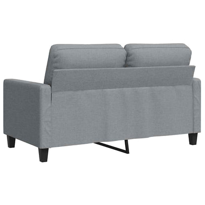 Divano a 2 Posti Grigio Chiaro 120 cm in Tessuto | homemem39