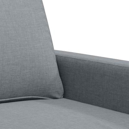 Divano a 2 Posti Grigio Chiaro 120 cm in Tessuto | homemem39
