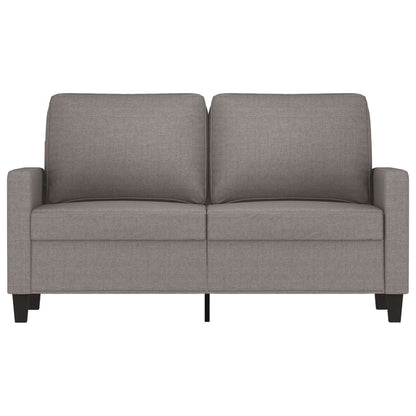 Divano a 2 Posti Tortora 120 cm in Tessuto - homemem39