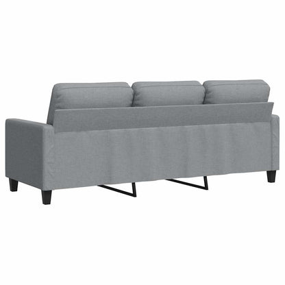 3 Seater Sofa Light Gray 180 cm in Fabric