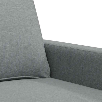 Divano a 3 Posti Grigio Chiaro 180 cm in Tessuto