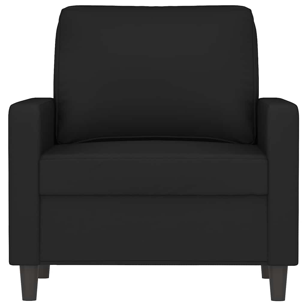 Poltrona Nero 60 cm Velluto