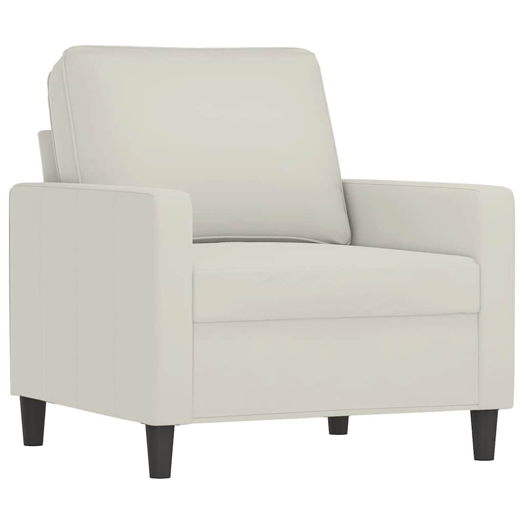 Poltrona Crema 60 cm Velluto