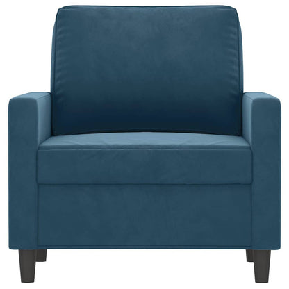Poltrona Blu 60 cm Velluto