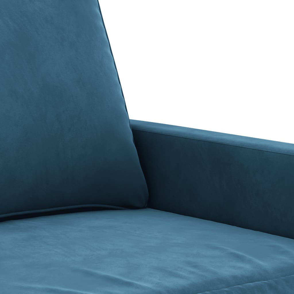 Poltrona Blu 60 cm Velluto