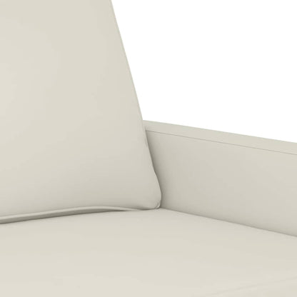 Divano a 2 Posti crema 140 cm in Velluto