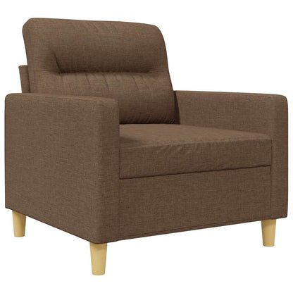 Poltrona Marrone 60 cm in Tessuto | homemem39