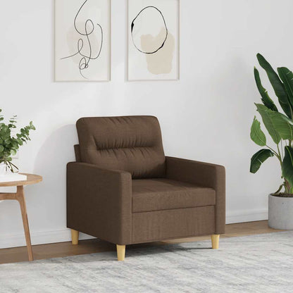 Poltrona Marrone 60 cm in Tessuto | homemem39