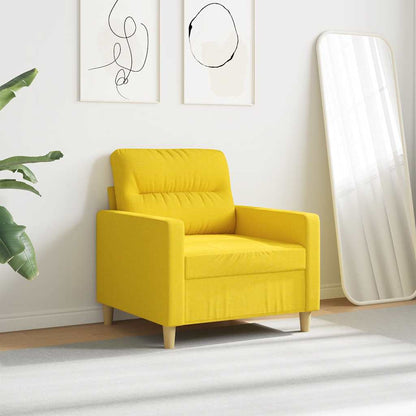 Poltrona Giallo Chiaro 60 cm in Tessuto