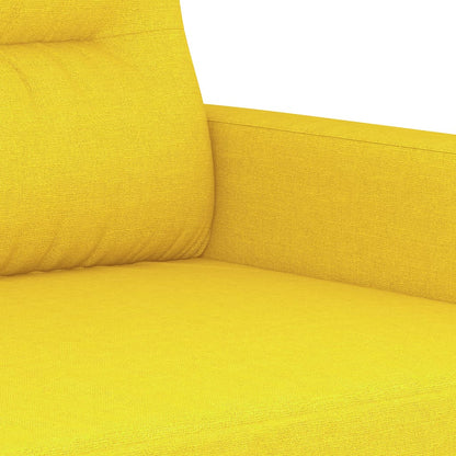 Poltrona Giallo Chiaro 60 cm in Tessuto - homemem39