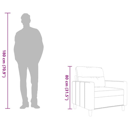 Poltrona Giallo Chiaro 60 cm in Tessuto